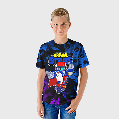 Детская футболка Brawl StarsSuperstar Stu / 3D-принт – фото 3