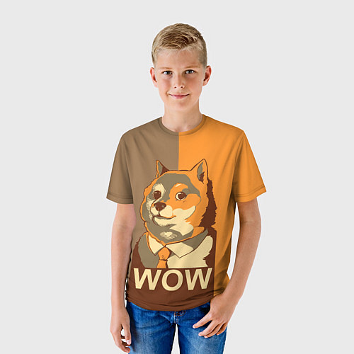 Детская футболка Doge Wow / 3D-принт – фото 3