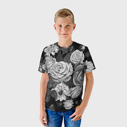 Детская футболка Розы / 3D-принт – фото 3