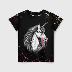 Футболка детская ЕДИНОРОГ UNICORN RAINBOW, цвет: 3D-принт