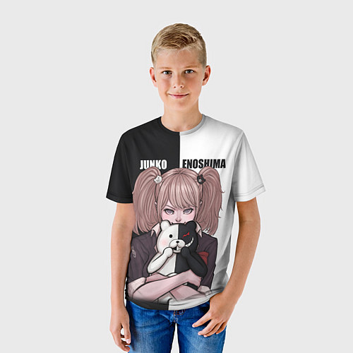 Детская футболка MONOKUMA JUNKO / 3D-принт – фото 3