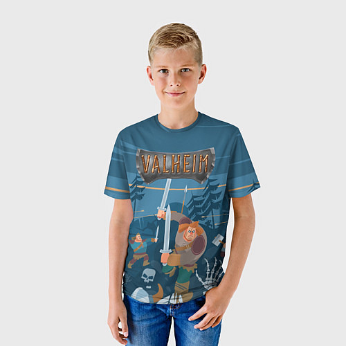 Детская футболка Valheim / 3D-принт – фото 3