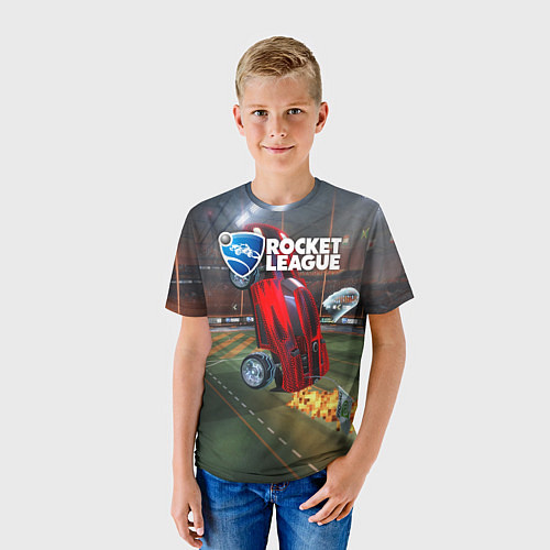 Детская футболка Rocket League / 3D-принт – фото 3