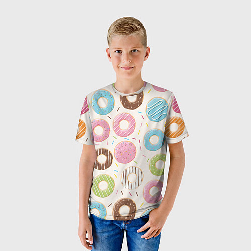 Детская футболка Пончики Donuts / 3D-принт – фото 3
