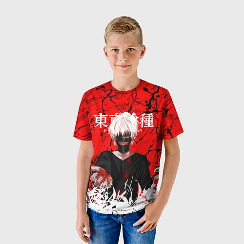 Детская футболка ТОКИЙСКИЙ ГУЛЬ / 3D-принт – фото 3