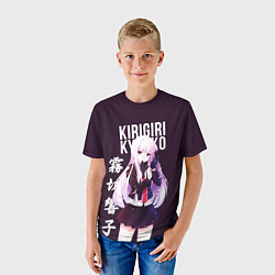 Футболка детская Kyoko Kirigiri Кёко Киригири, цвет: 3D-принт — фото 2