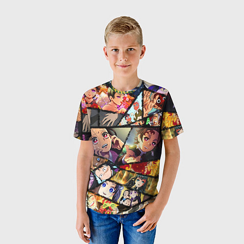 Детская футболка КЛИНОК РАССЕКАЮЩИЙ ДЕМОНОВ / 3D-принт – фото 3