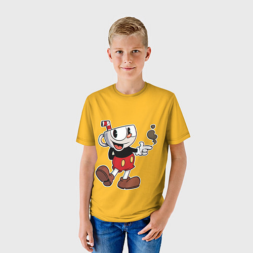Детская футболка CUPHEAD КАПХЕД / 3D-принт – фото 3