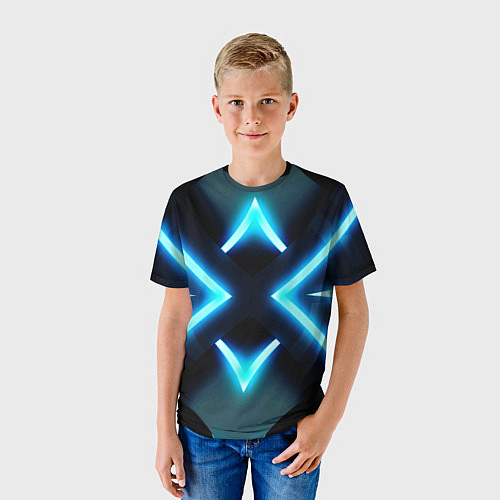 Детская футболка НЕОНОВЫЕ СТРЕЛКИ 3D / 3D-принт – фото 3