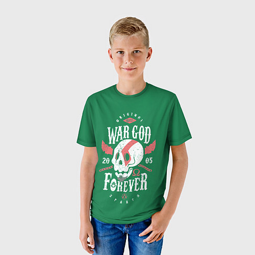 Детская футболка War God / 3D-принт – фото 3