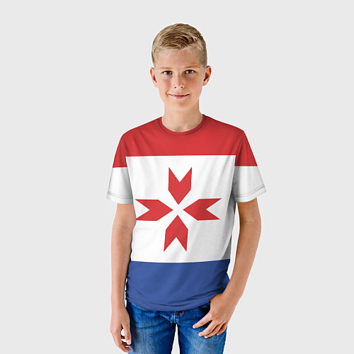 Детская футболка Мордовия / 3D-принт – фото 3