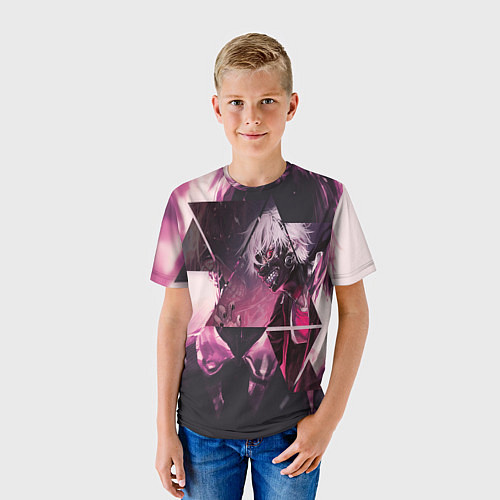 Детская футболка Одноглазый король Канеки / 3D-принт – фото 3
