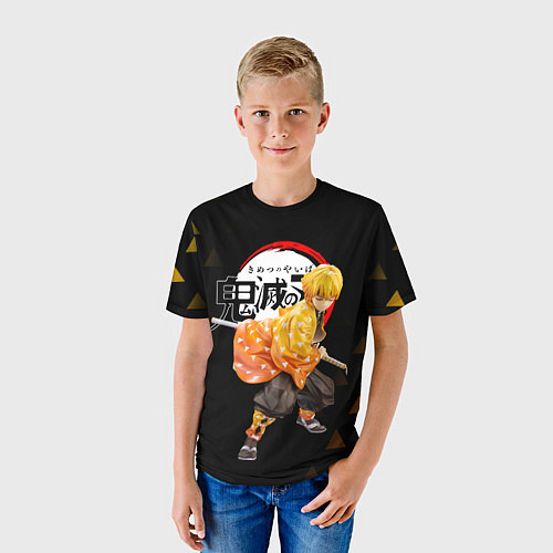 Детская футболка ЗЕНИЦУ КЛИНОК РАССЕКАЮЩИЙ ДЕМОНОВ KNY / 3D-принт – фото 3