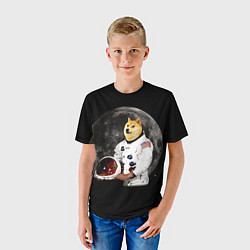 Футболка детская Доги Космонавт, цвет: 3D-принт — фото 2