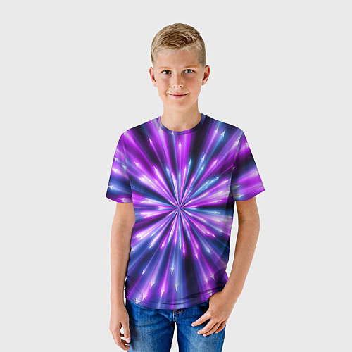 Детская футболка Неоновые стрелы / 3D-принт – фото 3