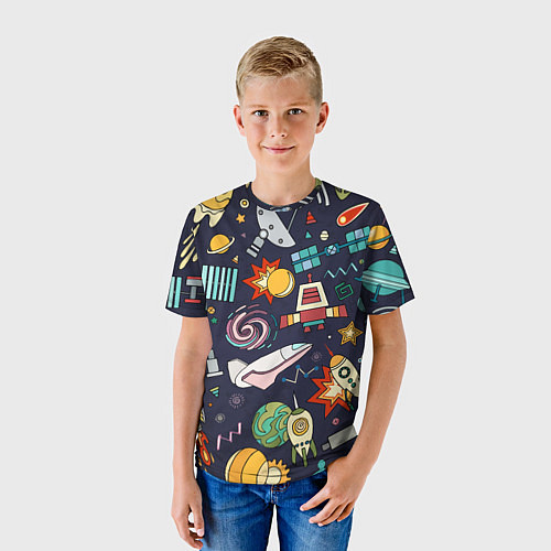 Детская футболка Космос / 3D-принт – фото 3