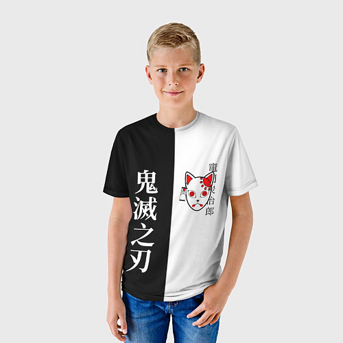 Детская футболка МАСКА ТАНДЖИРО TANJIRO MASK / 3D-принт – фото 3