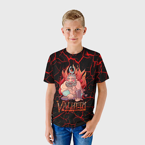 Детская футболка Valheim Кузнец / 3D-принт – фото 3