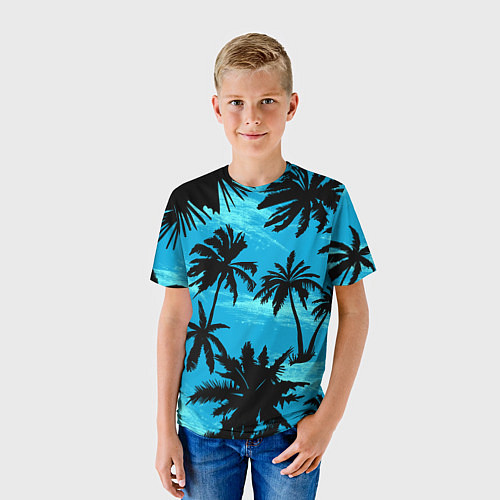 Детская футболка Пальмы в Горизонте / 3D-принт – фото 3