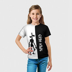 Футболка детская СиреноголовыйSiren Head, цвет: 3D-принт — фото 2