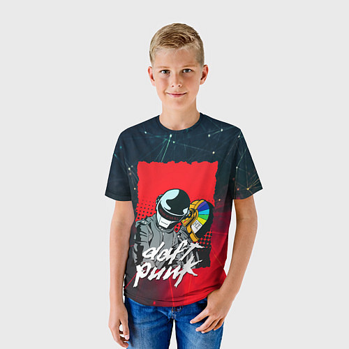 Детская футболка DAFT PUNK MUSIC / 3D-принт – фото 3
