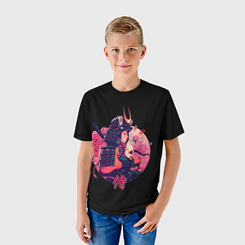 Детская футболка Вишневый Самурай / 3D-принт – фото 3