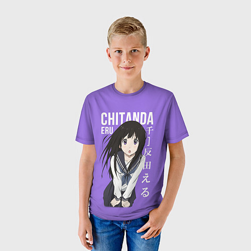 Детская футболка Эру Читанда Eru Chitanda / 3D-принт – фото 3