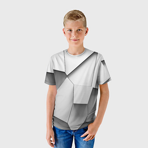 Детская футболка Слом плитки / 3D-принт – фото 3