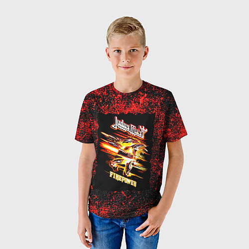 Детская футболка JUDAS PRIEST rock / 3D-принт – фото 3