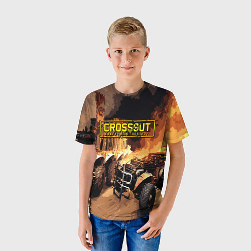 Детская футболка Crossout Online / 3D-принт – фото 3