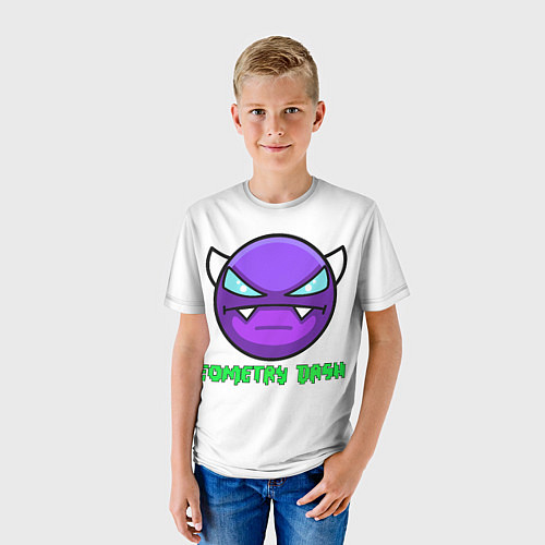 Детская футболка Geometry Dash / 3D-принт – фото 3