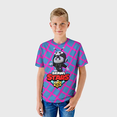 Детская футболка Brawl Stars Pink / 3D-принт – фото 3