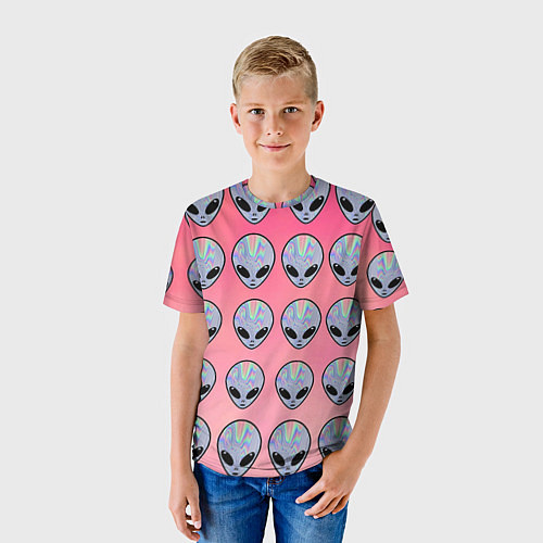 Детская футболка Гламурные пришельцы / 3D-принт – фото 3