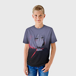 Футболка детская Аниме Грустная, цвет: 3D-принт — фото 2
