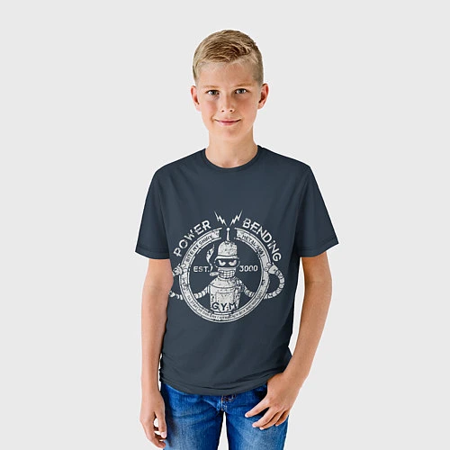 Детская футболка Сгибальщик 3000 / 3D-принт – фото 3