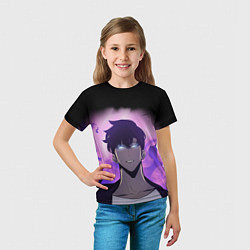 Футболка детская Solo Leveling, цвет: 3D-принт — фото 2