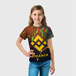 Футболка детская BINANCE БИНАНС БАНАН, цвет: 3D-принт — фото 2