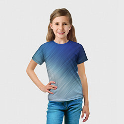 Футболка детская Текстура Оттенки льда, цвет: 3D-принт — фото 2