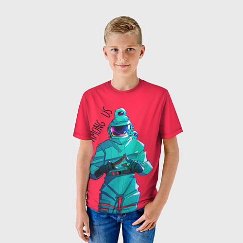 Детская футболка Among Us Астронавт / 3D-принт – фото 3