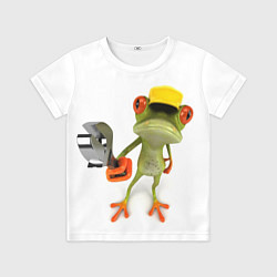 Футболка детская Лягушка, цвет: 3D-принт