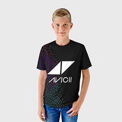 Футболка детская AVICII RAIBOW STYLE, цвет: 3D-принт — фото 2