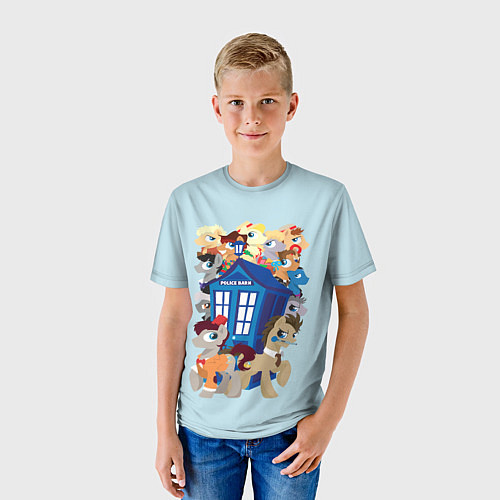 Детская футболка My little pony x Doctor Who / 3D-принт – фото 3