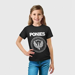 Футболка детская Pony x Ramones, цвет: 3D-принт — фото 2
