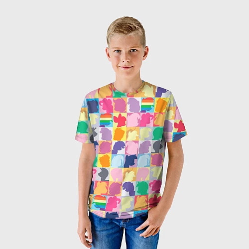 Детская футболка Команда пони / 3D-принт – фото 3