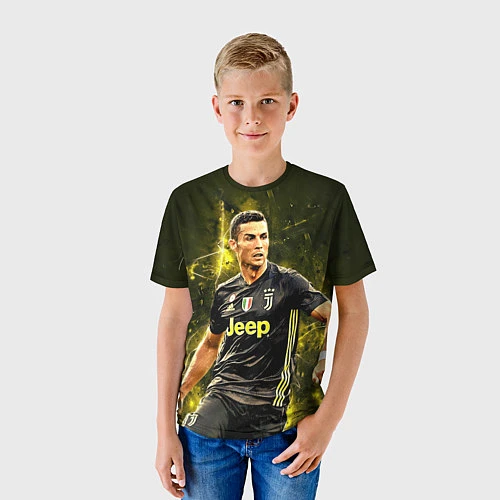 Детская футболка Cristiano Ronaldo Juventus / 3D-принт – фото 3