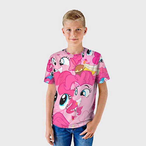 Детская футболка Pinkie Pie pattern / 3D-принт – фото 3