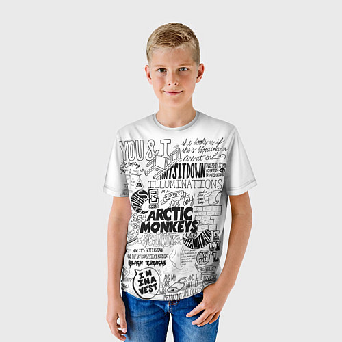 Детская футболка Arctic Monkeys / 3D-принт – фото 3