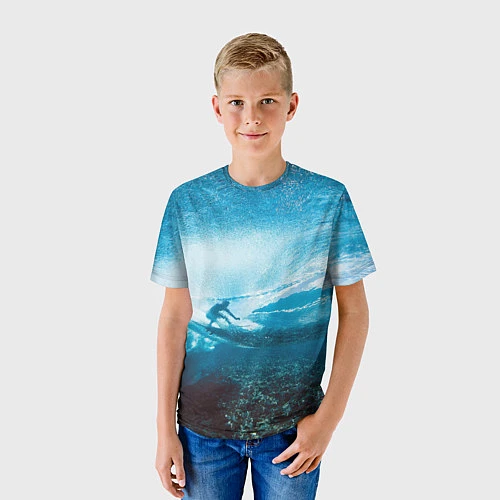 Детская футболка Под водой / 3D-принт – фото 3