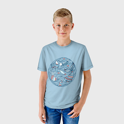 Детская футболка Sea Circle / 3D-принт – фото 3