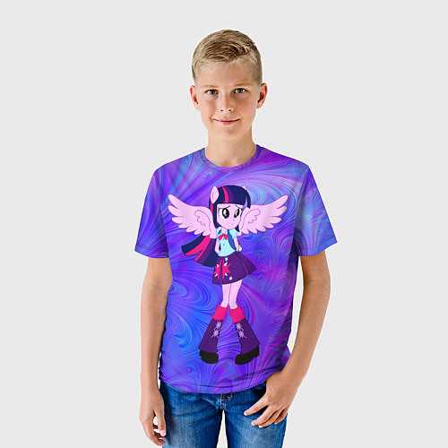 Детская футболка Twighlight Sparkle / 3D-принт – фото 3